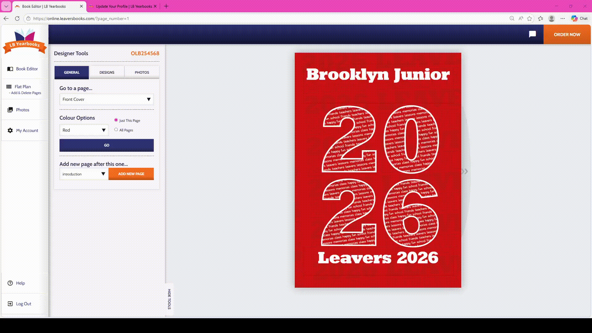 Create a catchy intro header for your yearbook